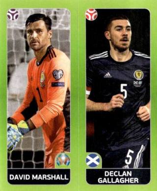 David Marshall / Declan Gallagher – UEFA Euro 2020 Tournament Edition - 678 stickers version, Nr. 428