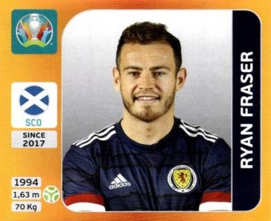 Ryan Fraser – UEFA Euro 2020 Tournament Edition - 678 stickers version, Nr. 453