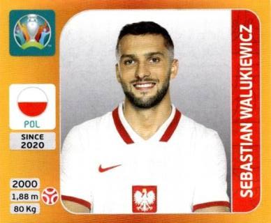 Sebastian Walukiewicz – UEFA Euro 2020 Tournament Edition - 678 stickers version, Nr. 468