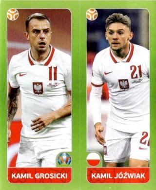 Kamil Grosicki / Kamil Jóźwiak – UEFA Euro 2020 Tournament Edition - 678 stickers version, Nr. 482