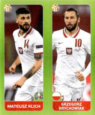 Mateusz Klich / Grzegorz Krychowiak – UEFA Euro 2020 Tournament Edition - 678 stickers version, Nr. 483
