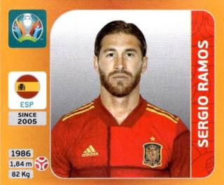 Sergio Ramos – UEFA Euro 2020 Tournament Edition - 678 stickers version, Nr. 521