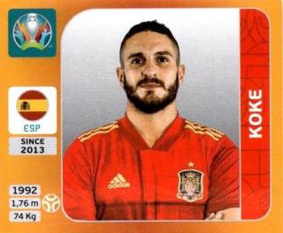 Koke Resurrección – UEFA Euro 2020 Tournament Edition - 678 stickers version, Nr. 524