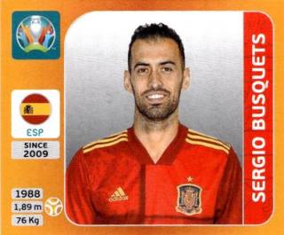 Sergio Busquets – UEFA Euro 2020 Tournament Edition - 678 stickers version, Nr. 527