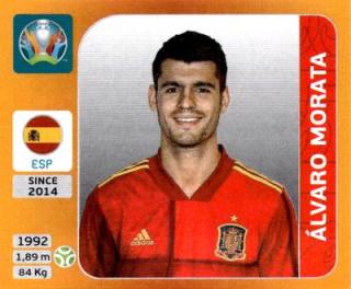 Álvaro Morata – UEFA Euro 2020 Tournament Edition - 678 stickers version, Nr. 530