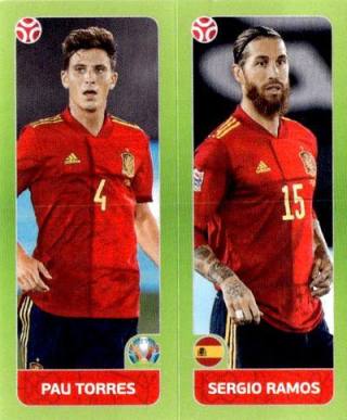Pau Torres / Sergio Ramos – UEFA Euro 2020 Tournament Edition - 678 stickers version, Nr. 535