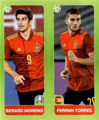 Gerard Moreno / Ferran Torres – UEFA Euro 2020 Tournament Edition - 678 stickers version, Nr. 539