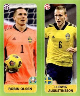 Robin Olsen / Ludwig Augustinsson – UEFA Euro 2020 Tournament Edition - 678 stickers version, Nr. 540