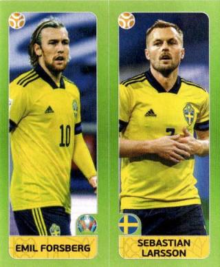 Emil Forsberg / Sebastian Larsson – UEFA Euro 2020 Tournament Edition - 678 stickers version, Nr. 543