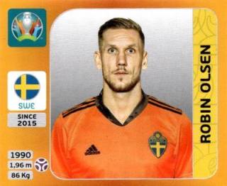 Robin Olsen – UEFA Euro 2020 Tournament Edition - 678 stickers version, Nr. 547