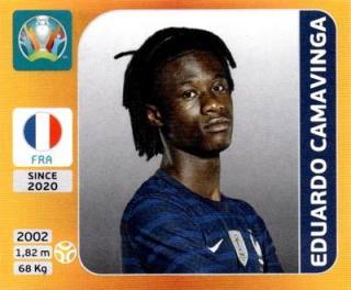 Eduardo Camavinga – UEFA Euro 2020 Tournament Edition - 678 stickers version, Nr. 581