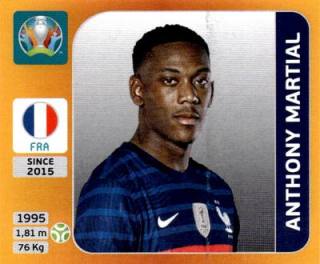 Anthony Martial – UEFA Euro 2020 Tournament Edition - 678 stickers version, Nr. 590