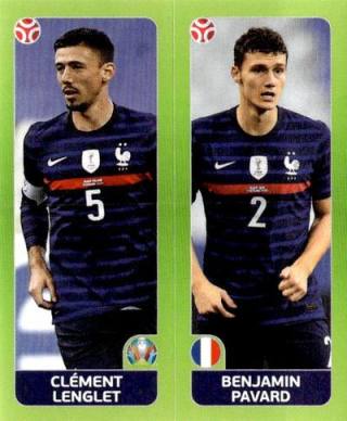 Clément Lenglet / Benjamin Pavard – UEFA Euro 2020 Tournament Edition - 678 stickers version, Nr. 593