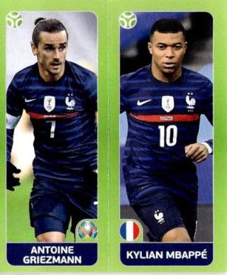 Antoine Griezmann / Kylian Mbappé – UEFA Euro 2020 Tournament Edition - 678 stickers version, Nr. 597