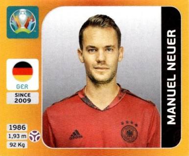Manuel Neuer – UEFA Euro 2020 Tournament Edition - 678 stickers version, Nr. 605
