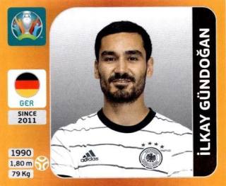 İlkay Gündoğan – UEFA Euro 2020 Tournament Edition - 678 stickers version, Nr. 617