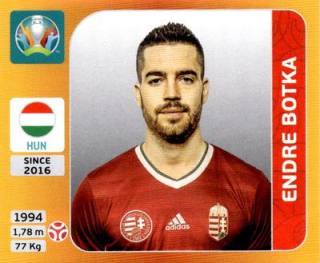 Endre Botka – UEFA Euro 2020 Tournament Edition - 678 stickers version, Nr. 629