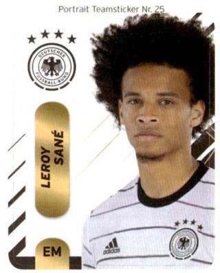 Leroy Sané – EM 2021 - DFB Teamsticker (Ferrero), n. P25