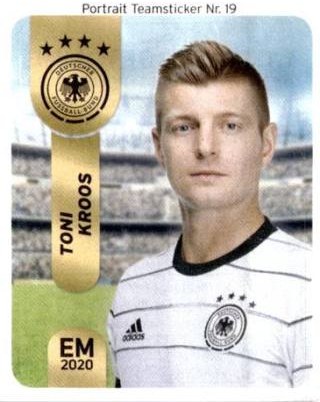 Toni Kroos – EM 2020 - DFB Teamsticker (Ferrero), Nr. P19