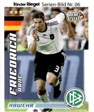 Arne Friedrich – WM 2010 - Goal! (Ferrero), no. 6