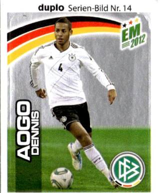 Dennis Aogo – EM 2012 - DFB Stars (Ferrero), no. 14
