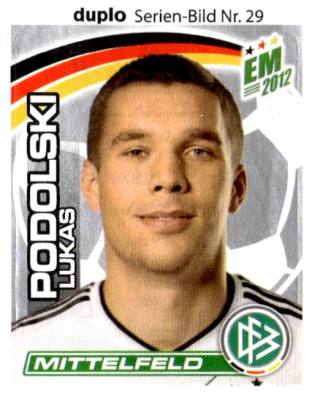 Lukas Podolski – EM 2012 - DFB Stars (Ferrero), no. 29