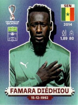 Famara Diedhiou – FIFA World Cup 2022 Qatar - Standard Edition, n. SEN17