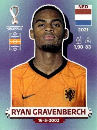 Ryan Gravenberch – FIFA World Cup 2022 Qatar - Standard Edition, Nr. NED12