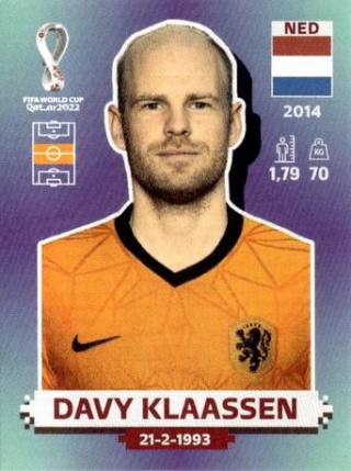 Davy Klaassen – FIFA World Cup 2022 Qatar - Standard Edition, Nr. NED13