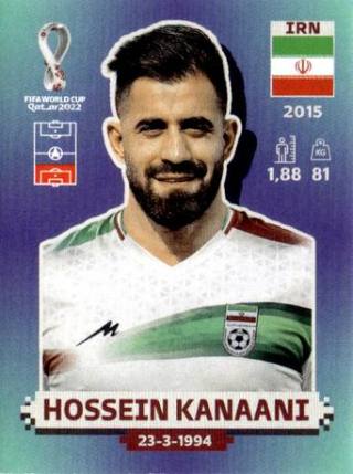Hossein Kanaanizadegan – FIFA World Cup 2022 Qatar - Standard Edition, Nr. IRN7