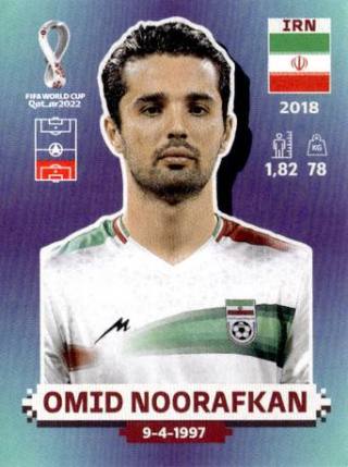 Omid Noorafkan – FIFA World Cup 2022 Qatar - Standard Edition, Nr. IRN11