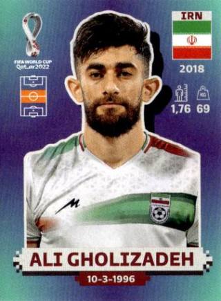 Ali Gholizadeh – FIFA World Cup 2022 Qatar - Standard Edition, Nr. IRN14