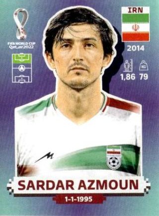 Sardar Azmoun – FIFA World Cup 2022 Qatar - Standard Edition, Nr. IRN18