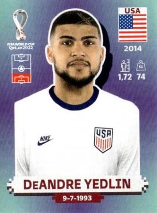 DeAndre Yedlin – FIFA World Cup 2022 Qatar - Standard Edition, Nr. USA9