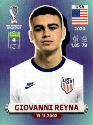 Gio Reyna – FIFA World Cup 2022 Qatar - Standard Edition, Nr. USA19