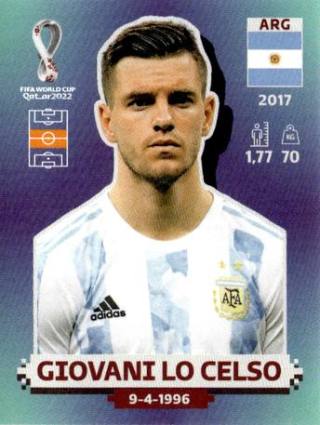 Giovani Lo Celso – FIFA World Cup 2022 Qatar - Standard Edition, Nr. ARG12