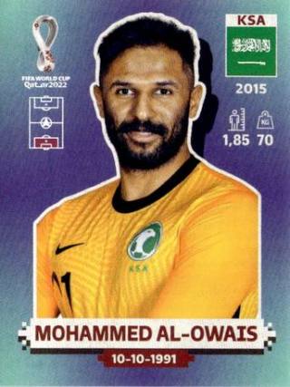Mohammed al-Owais – FIFA World Cup 2022 Qatar - Standard Edition, Nr. KSA3