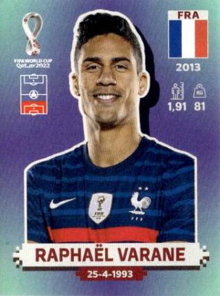 Raphaël Varane – FIFA World Cup 2022 Qatar - Standard Edition, Nr. FRA10