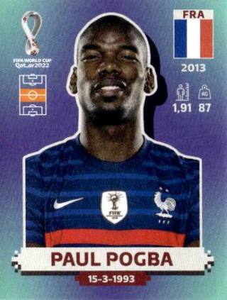 Paul Pogba – FIFA World Cup 2022 Qatar - Standard Edition, Nr. FRA12