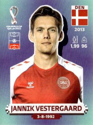 Jannik Vestergaard – FIFA World Cup 2022 Qatar - Standard Edition, Nr. DEN9