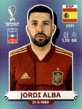 Jordi Alba – FIFA World Cup 2022 Qatar - Standard Edition, Nr. ESP7