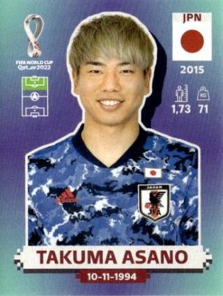 Takuma Asano – FIFA World Cup 2022 Qatar - Standard Edition, Nr. JPN15