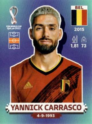 Yannick Carrasco – FIFA World Cup 2022 Qatar - Standard Edition, n. BEL10