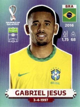 Gabriel Jesus – FIFA World Cup 2022 Qatar - Standard Edition, Nr. BRA16