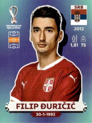 Filip Đuričić – FIFA World Cup 2022 Qatar - Standard Edition, Nr. SRB8