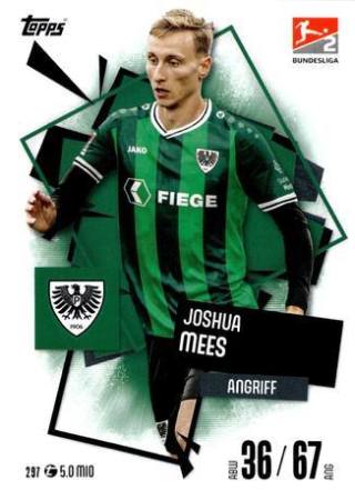 Joshua Mees – Match Attax Bundesliga 2025/26, Nr. 297