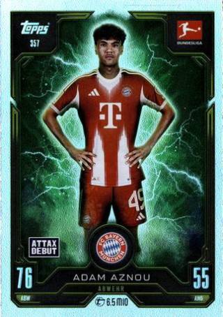 Adam Aznou (FC Bayern München) – Match Attax Bundesliga 2025/26, Nr. 357