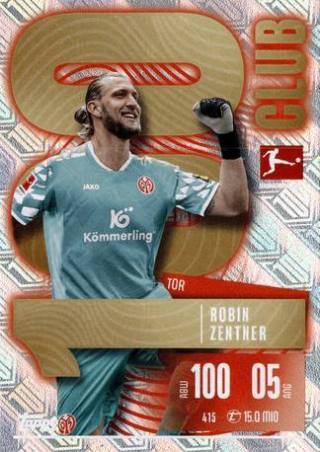 Robin Zentner (1. FSV Mainz 05) – Match Attax Bundesliga 2025/26, Nr. 415