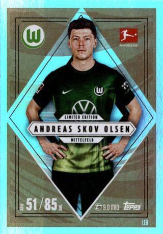 Andreas Skov Olsen (VfL Wolfsburg) – Match Attax Bundesliga 2025/26, Nr. LE-8