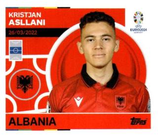 Kristjan Asllani – UEFA Euro 2024, Nr. ALB13
